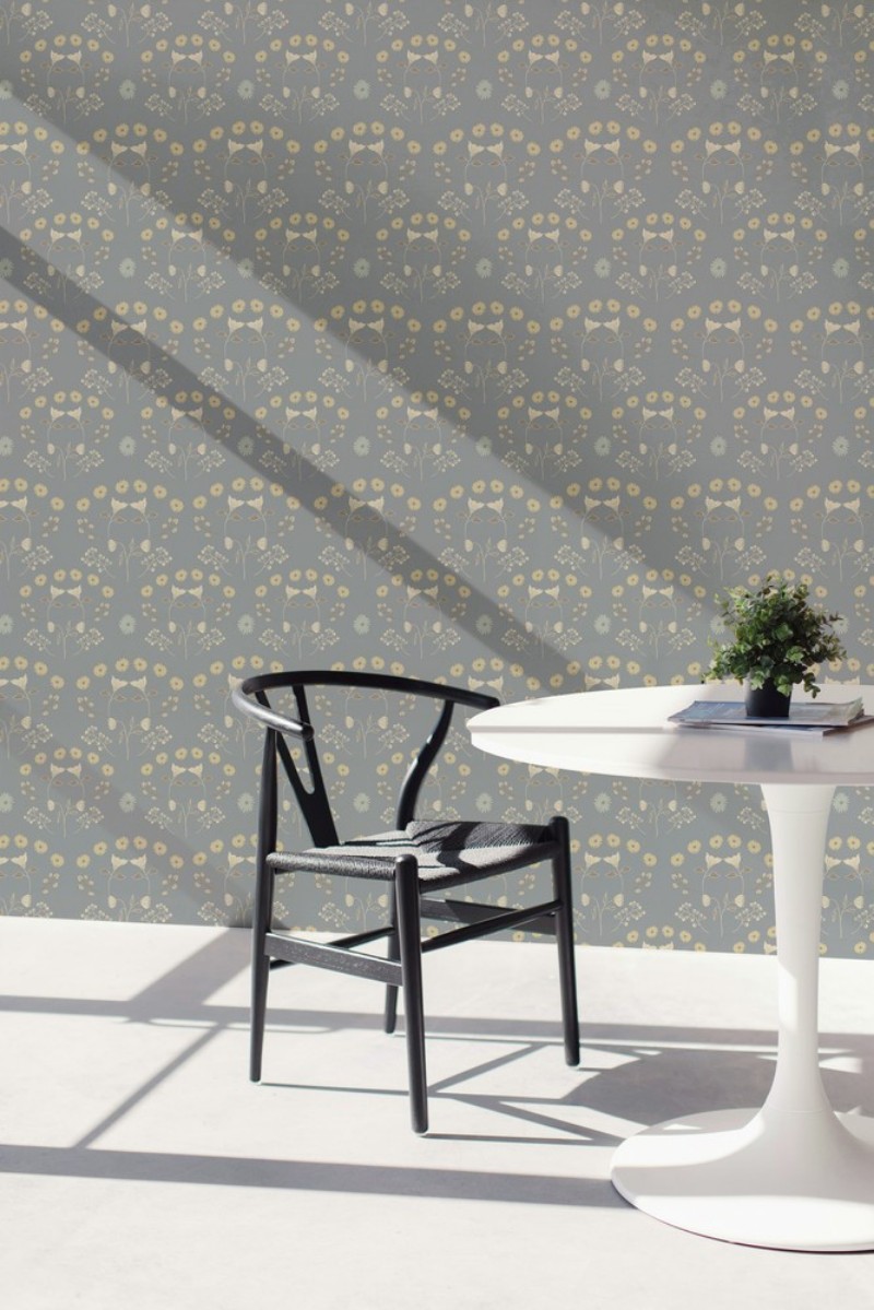 Bild på Medaillon Poppies in Grey - 1033301-01